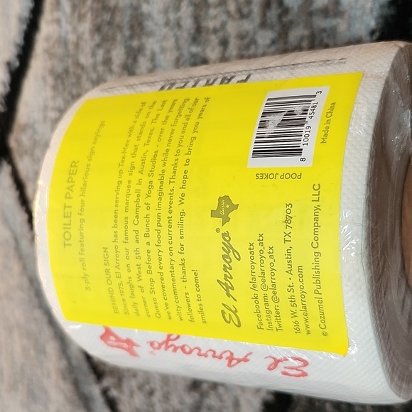 EL ARROYO POOP JOKES 3-PLY DECORATIVE TOILET PAPER GIFT GUEST BATHROOM HUMOR - Picture 3 of 8